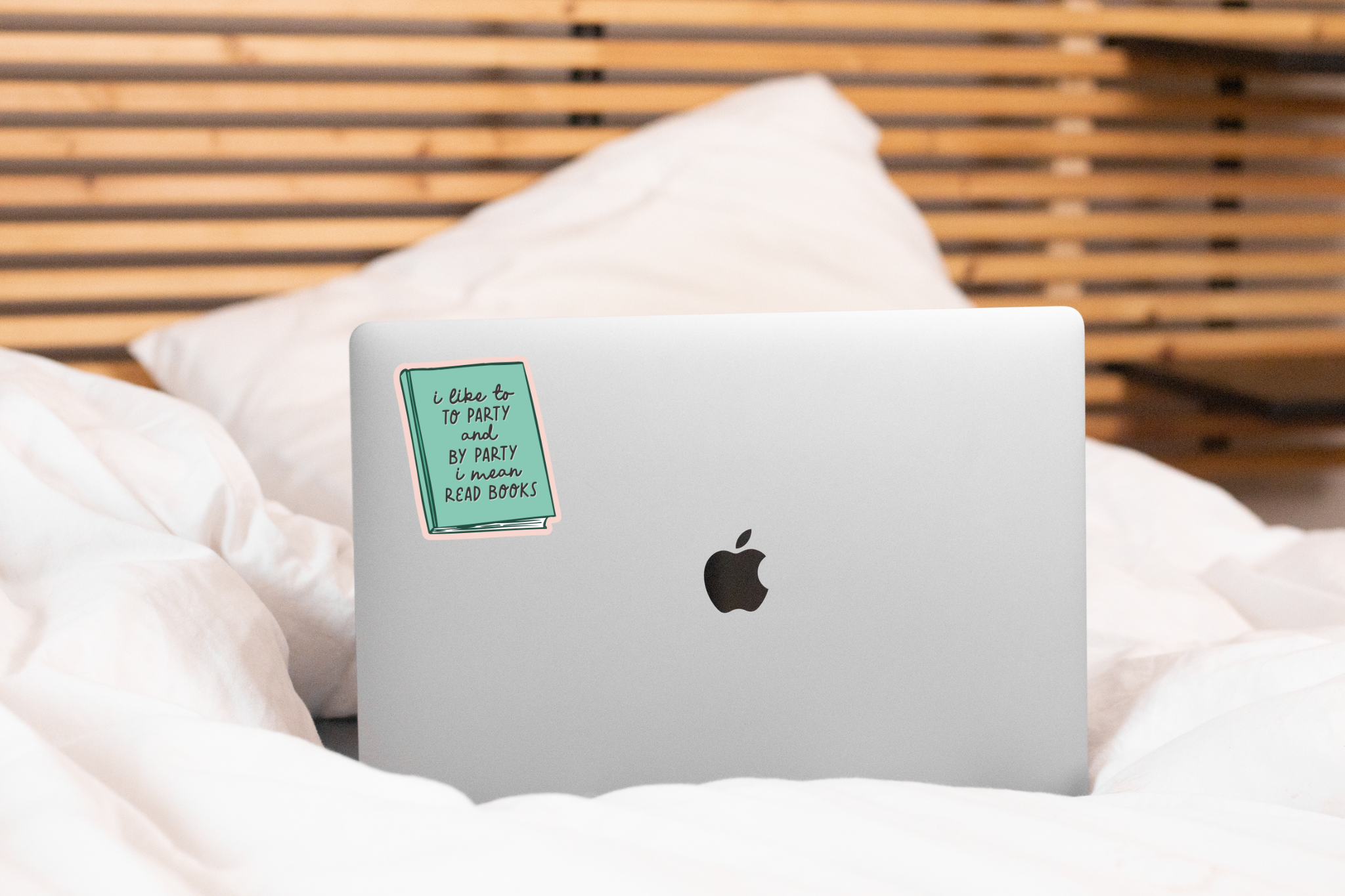 I Like to Party and by Party I Mean Read Books Sticker