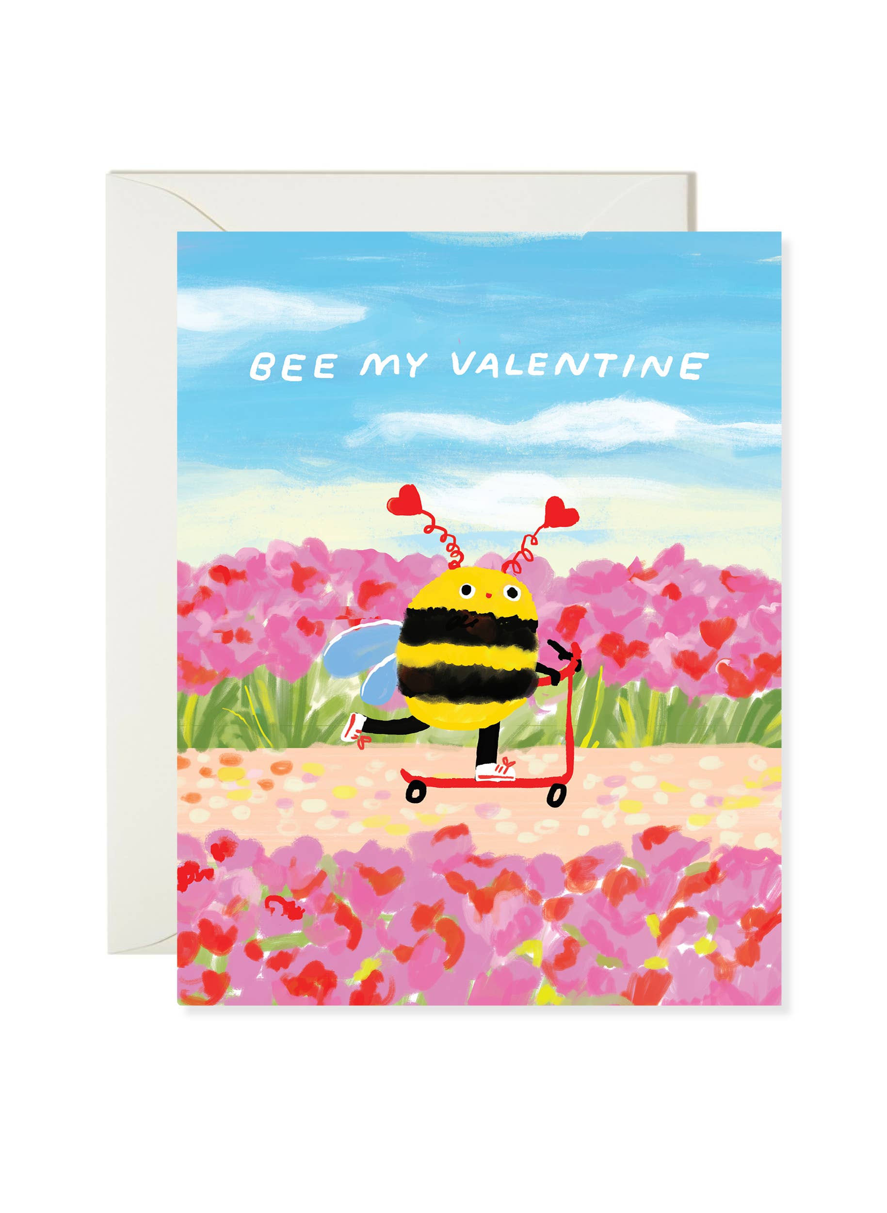 Valentine Bee Greeting Card – Sweet Valentine Card