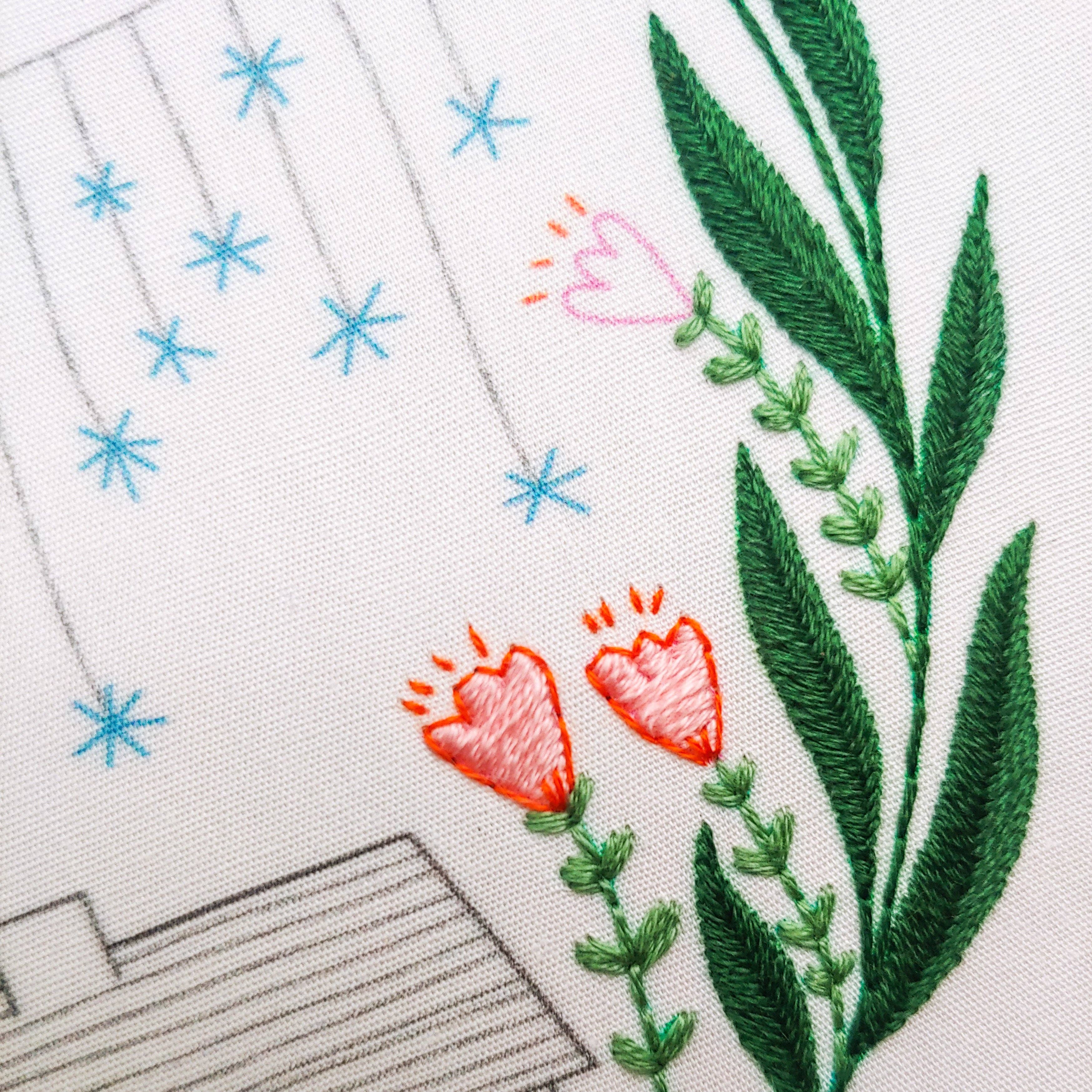 Golden slumbers embroidery kit
