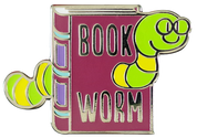 Bookworm Enamel Pin