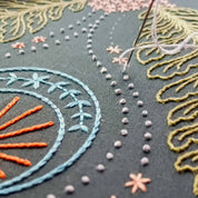 Blue moon embroidery kit