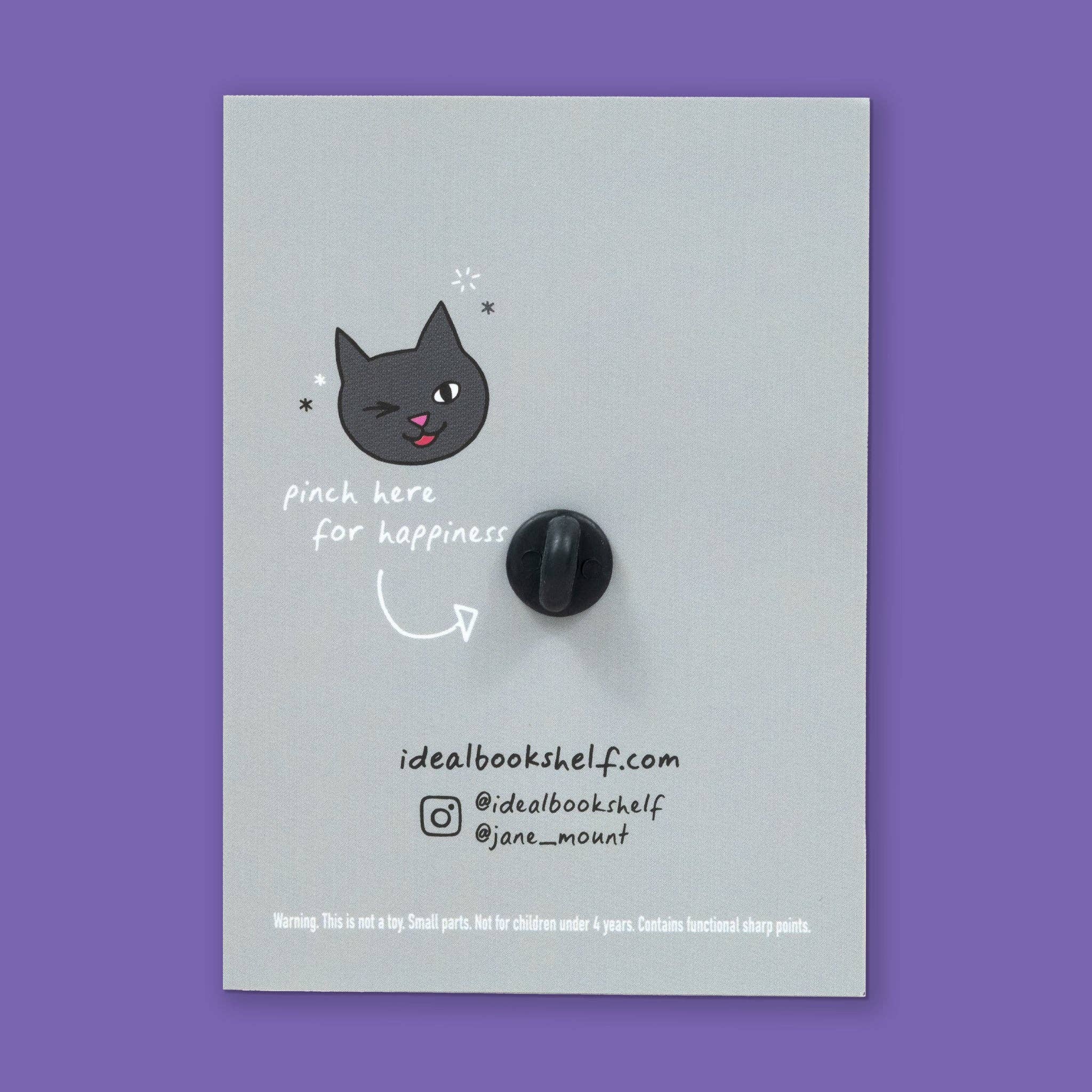 Book Pin: Bibliophile B