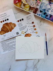 Croissant Watercolor Kit