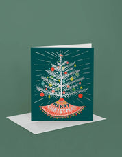 Christmas Greeting Card | Aluminum Christmas Tree