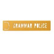 Brass Monkey Grammar Police Metal Bookmark Stencil