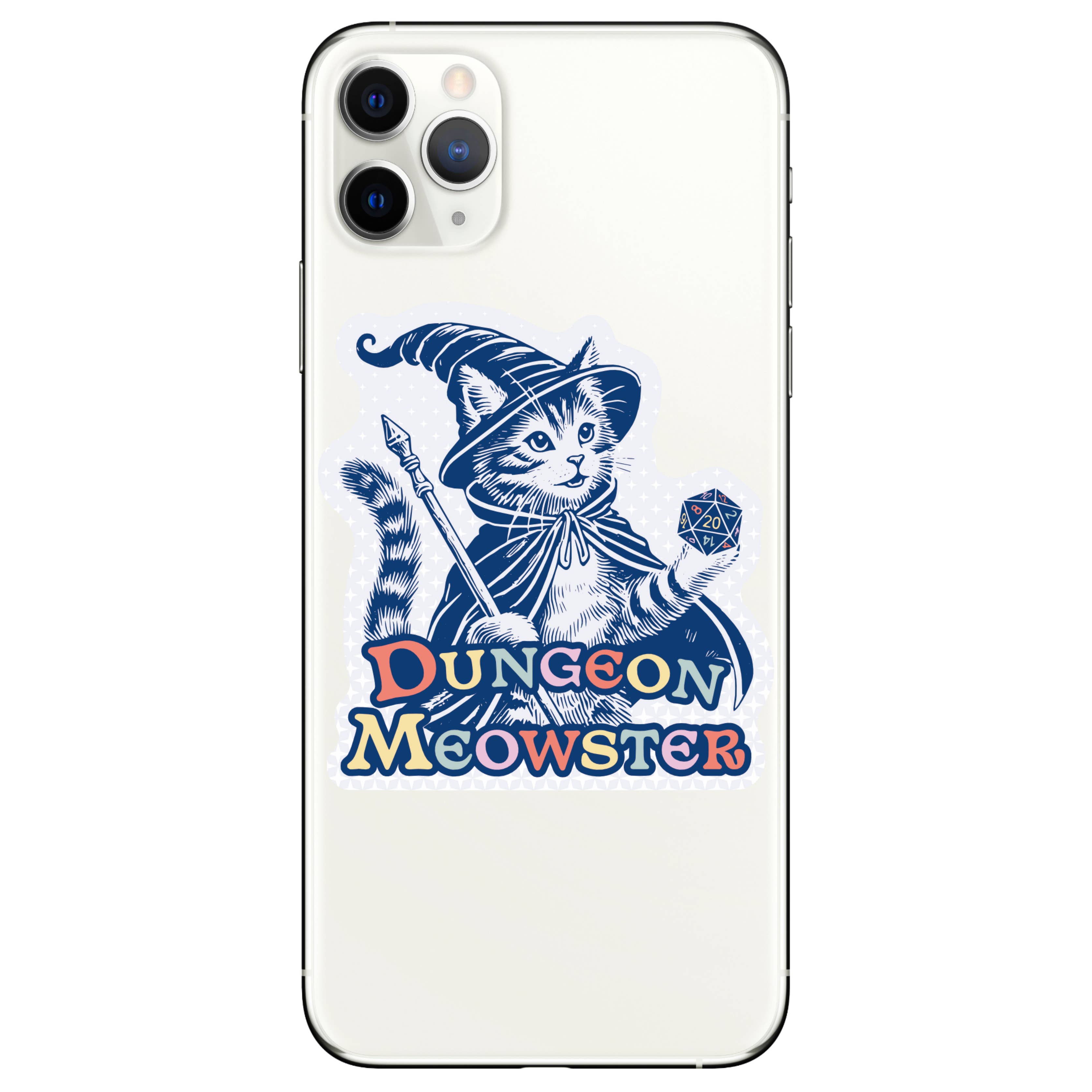Dungeon Meowster Kitty Wizard Vinyl Sticker