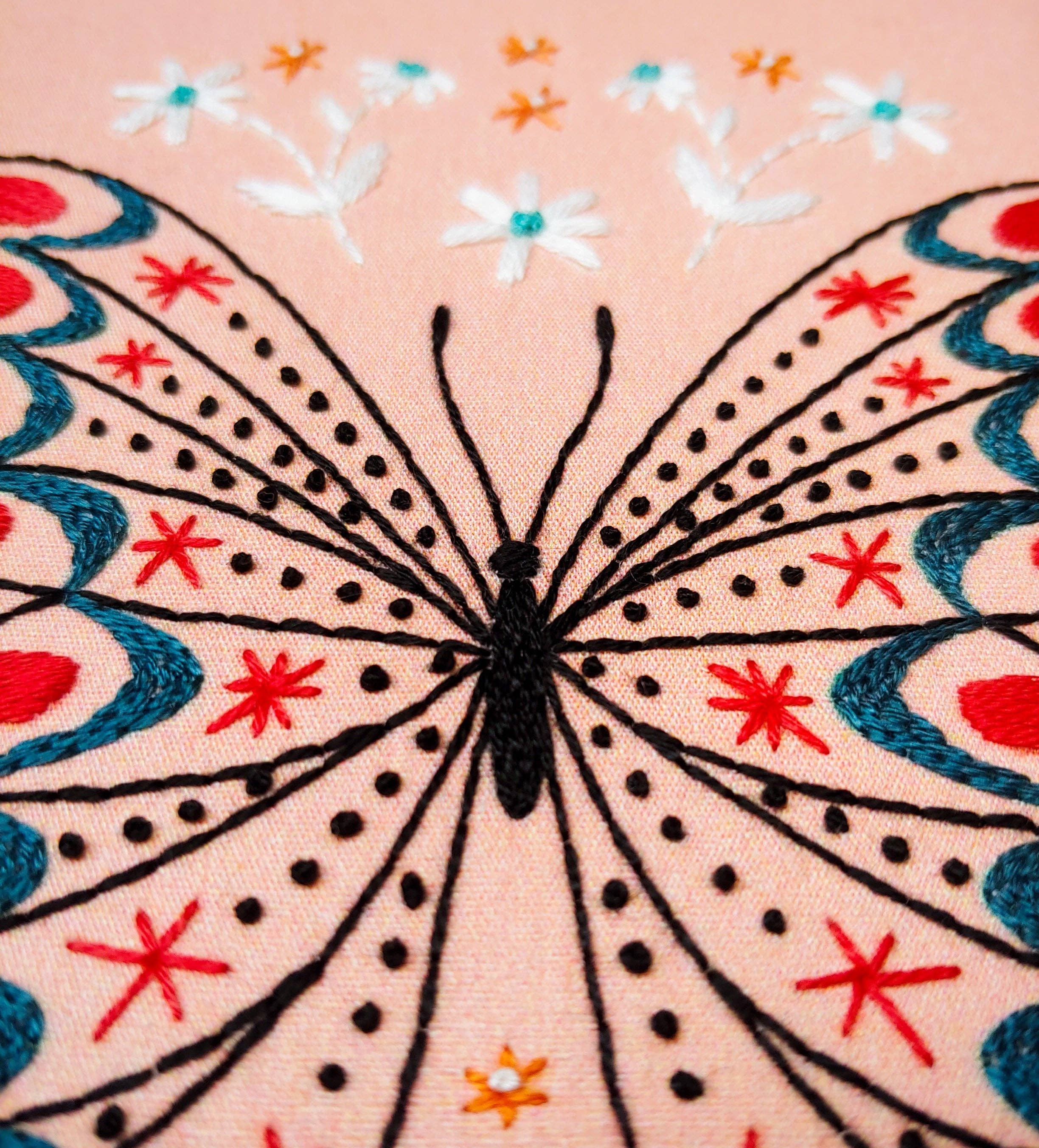 Butterfly embroidery kit