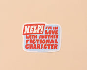 In Love with Fictional Character Vinyl Sticker