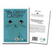 The Great Catsby Cat Pun A6 Greeting Card