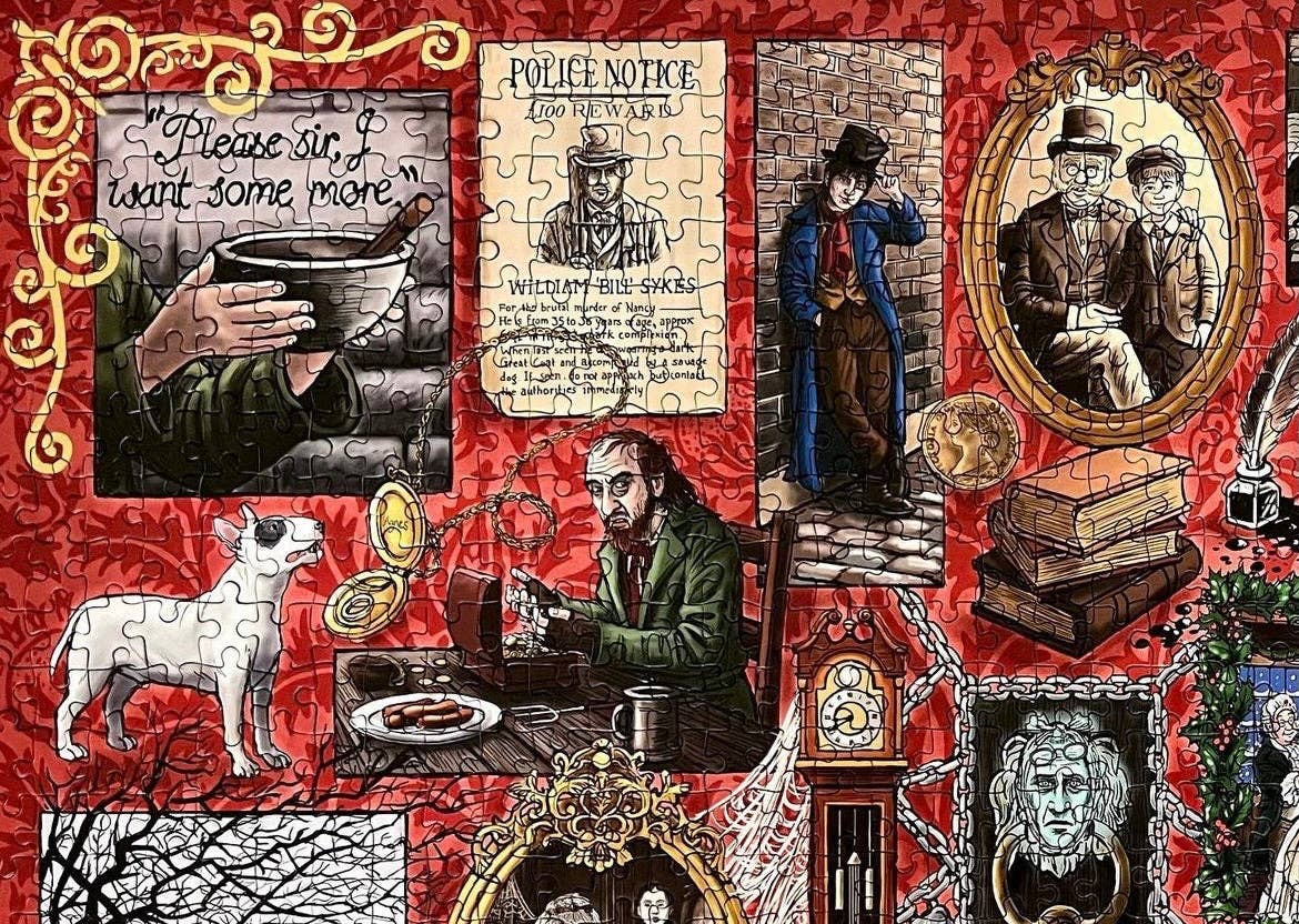 Book Club: Charles Dickens 1000 Piece Jigsaw Puzzle