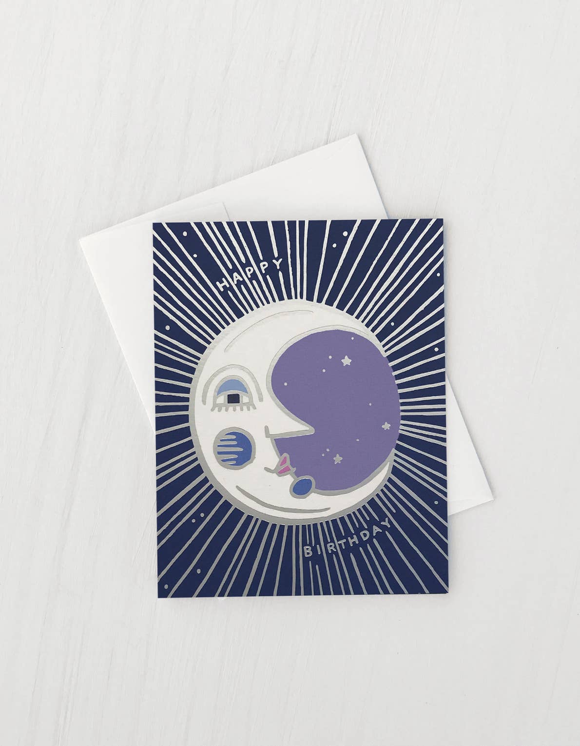Moon Birthday Greeting Card