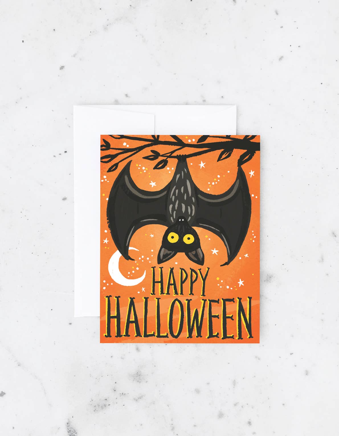 Halloween Bat Greeting Card