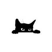 Sneaky Kitty Vinyl Sticker