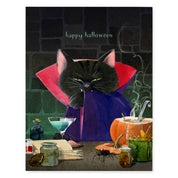Cat Dracula - Halloween Cards - Vampire