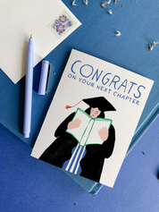 Next Chapter Grad - Congratulations Graduation Card