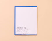 Murder True Crime Halloween Crows Letterpress Greeting Card
