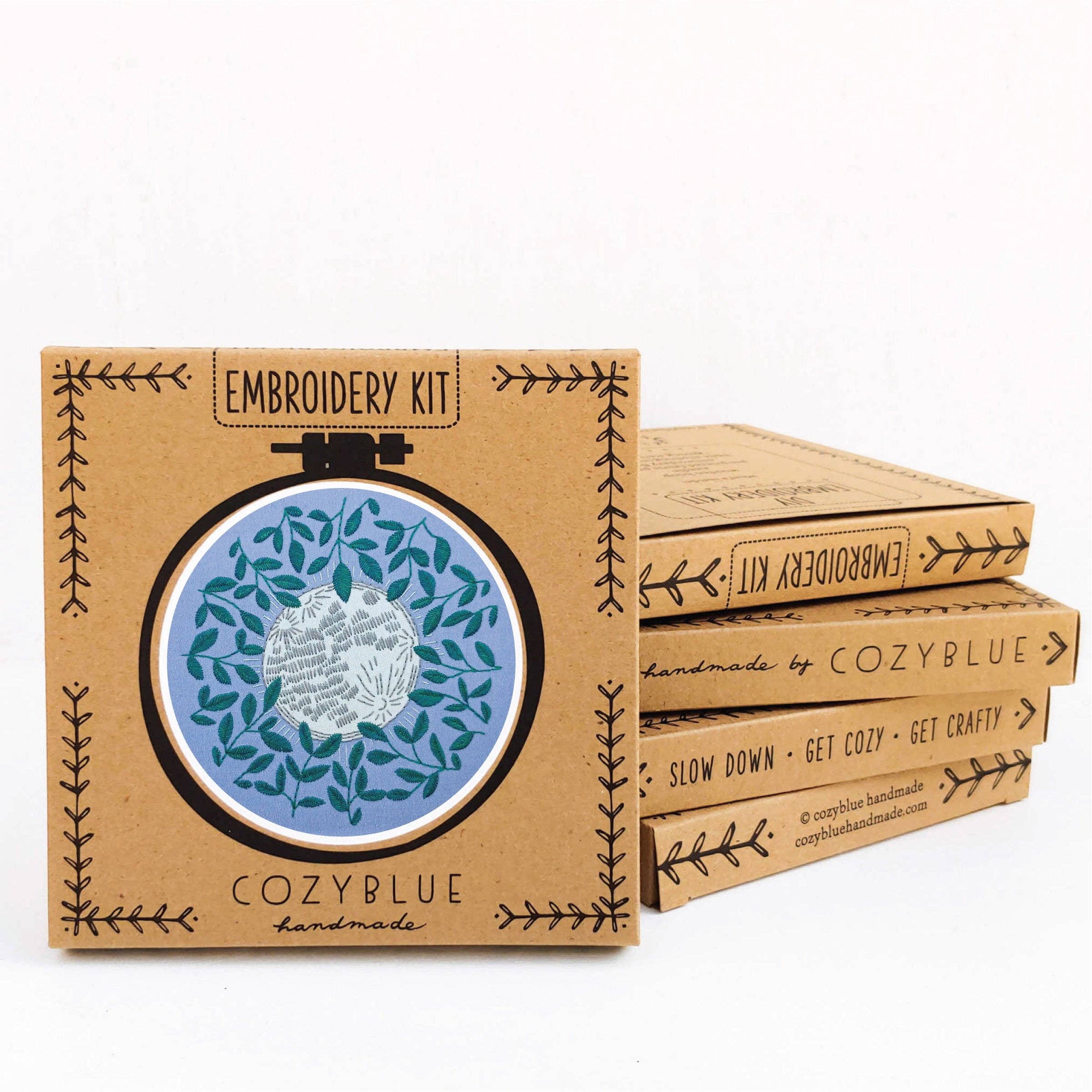 I see the moon embroidery kit