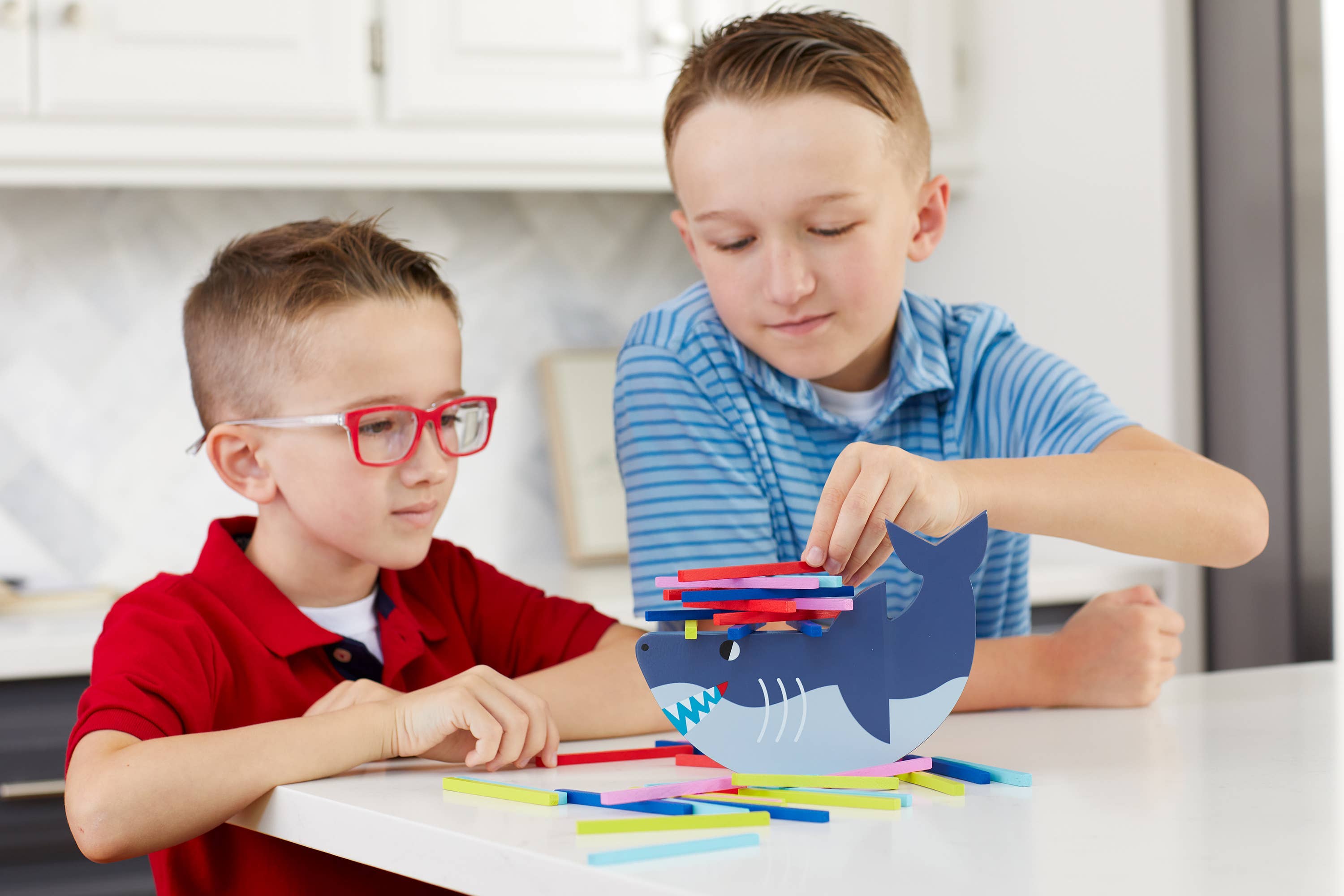 Shark Stack-up! Wooden Balancing Game