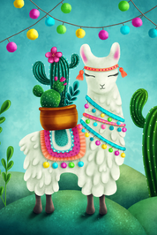Llama Bama Ding Dong - Mini Jigsaw Puzzle