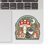 Moon Mushroom Kitty Vinyl Sticker