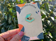 Retro Vinyl Record Player Enamel Pin