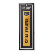 Brass Monkey Grammar Police Metal Bookmark Stencil