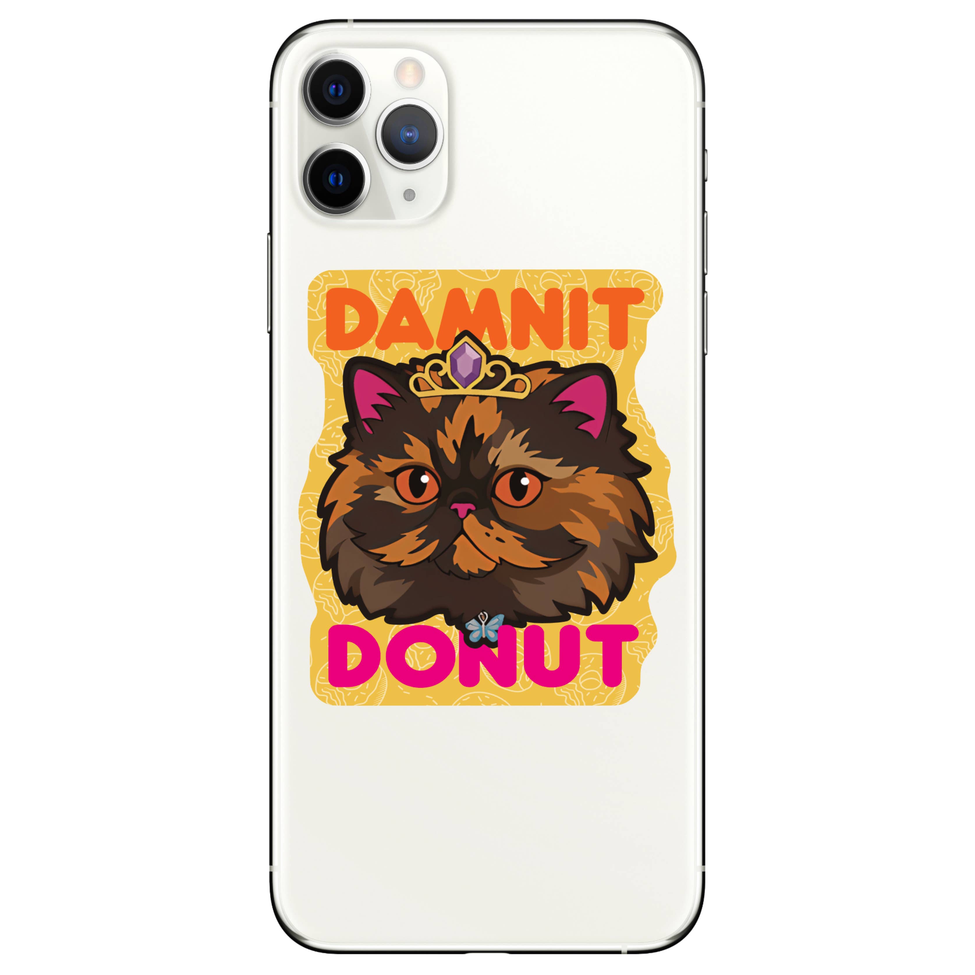 Damnit Donut Vinyl Sticker