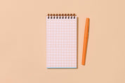 Checks Letterpress Pocket-size Spiral Notebook