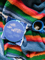 Night sky embroidery kit
