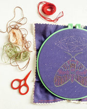 Midnight flight embroidery kit