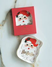 Christmas Porcelain Trinket Tray | Santa