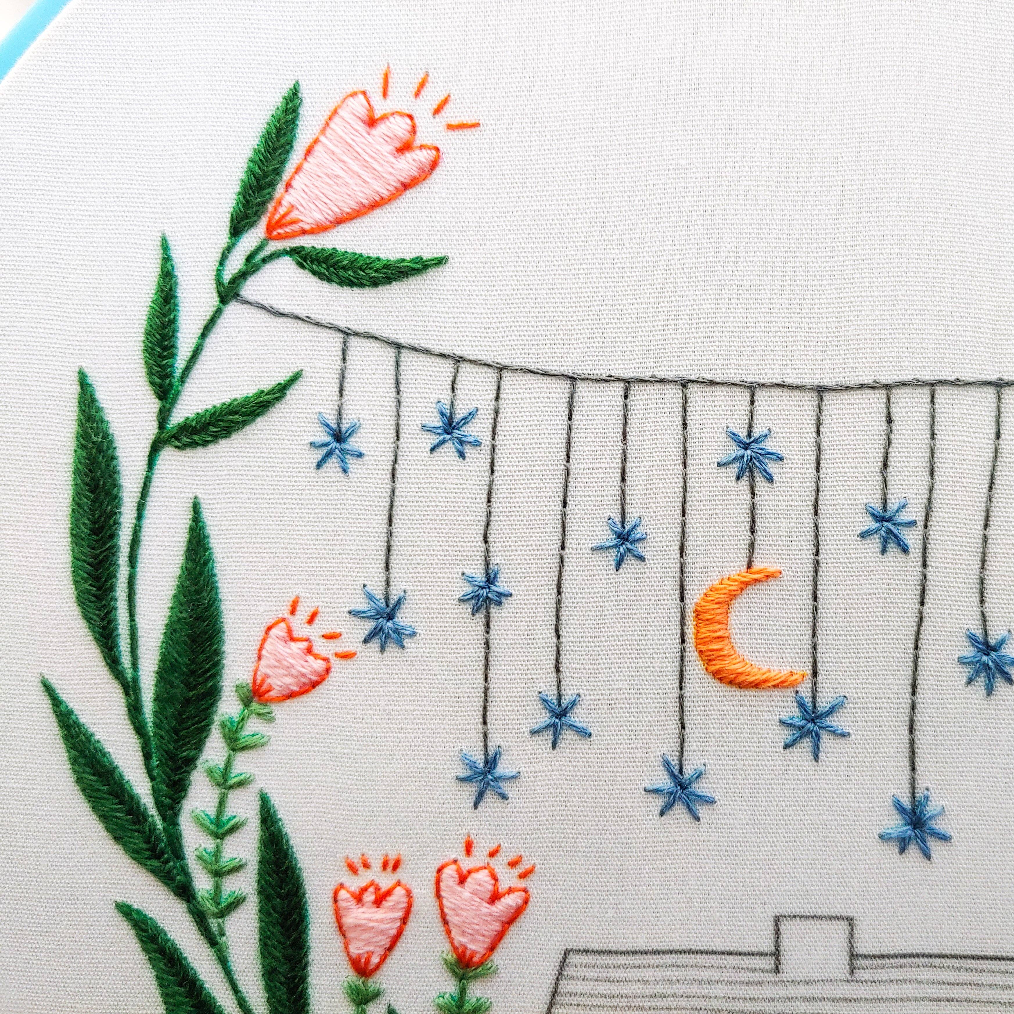 Golden slumbers embroidery kit