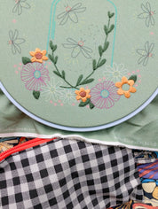 Fireflies embroidery kit