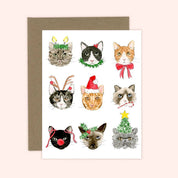 Christmas Cats Greeting Card