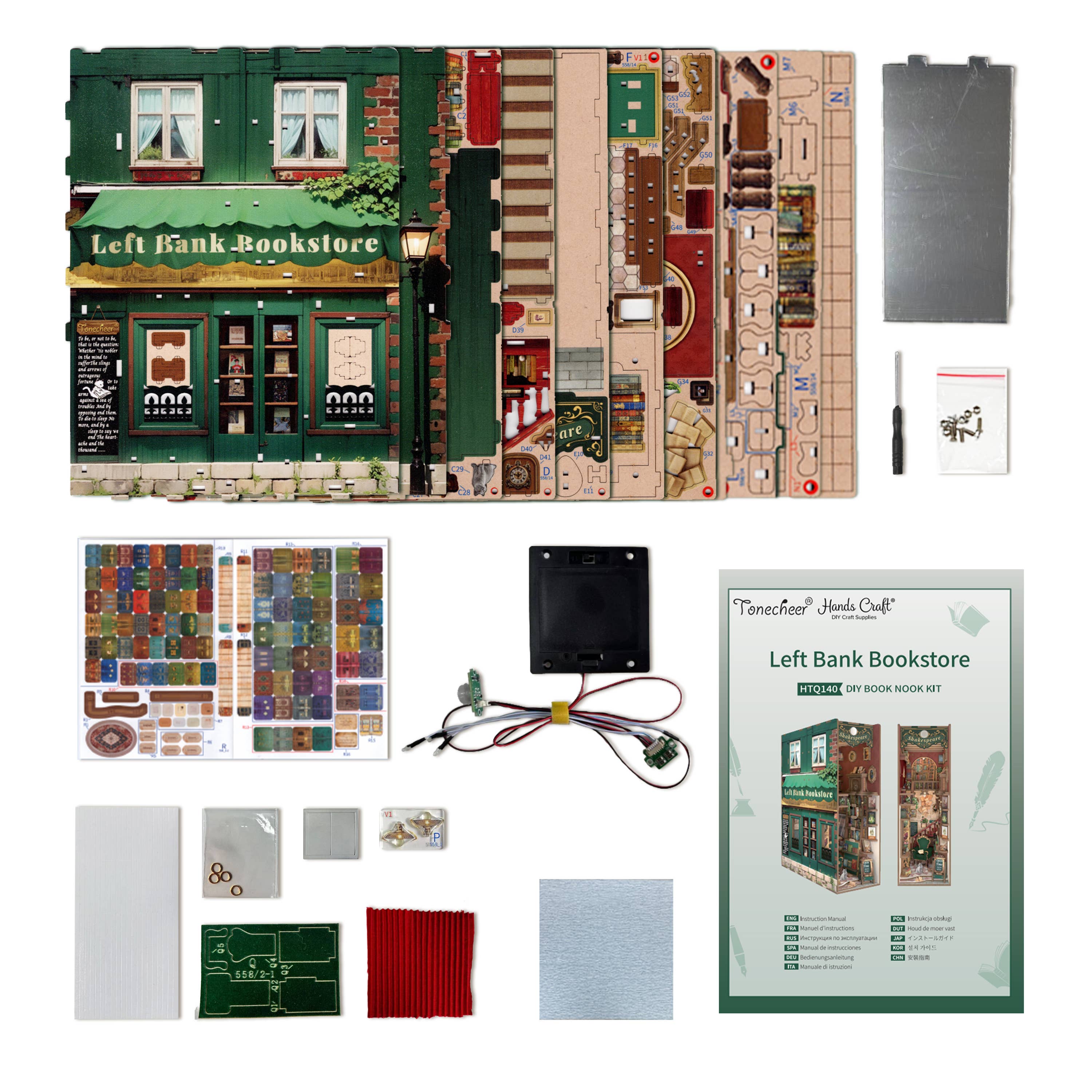 DIY Book Nook Kit: Left Bank Bookstore