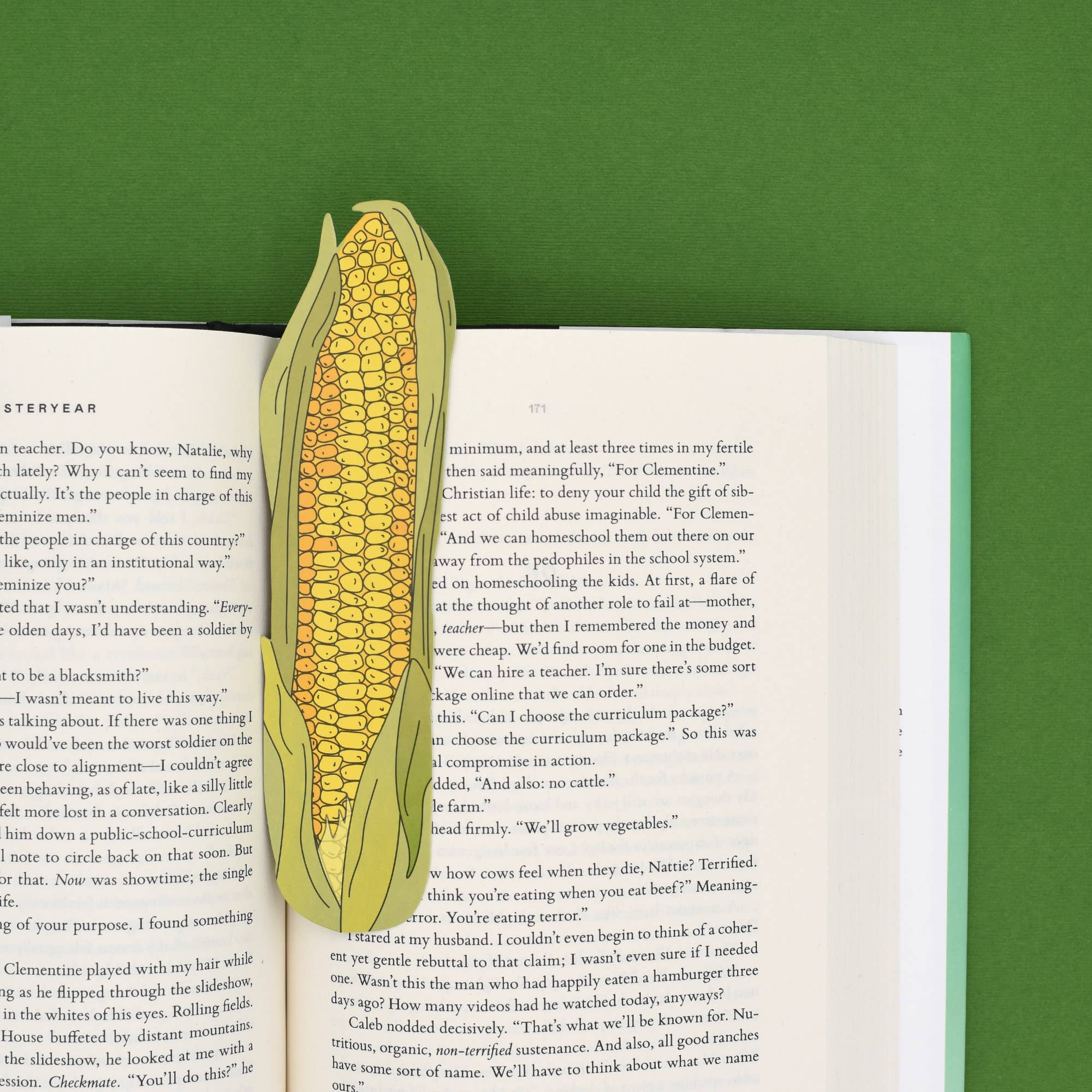 Ear of Corn Bookmark (it's die cut!)