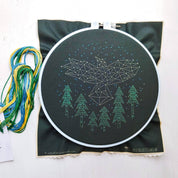The crow embroidery kit