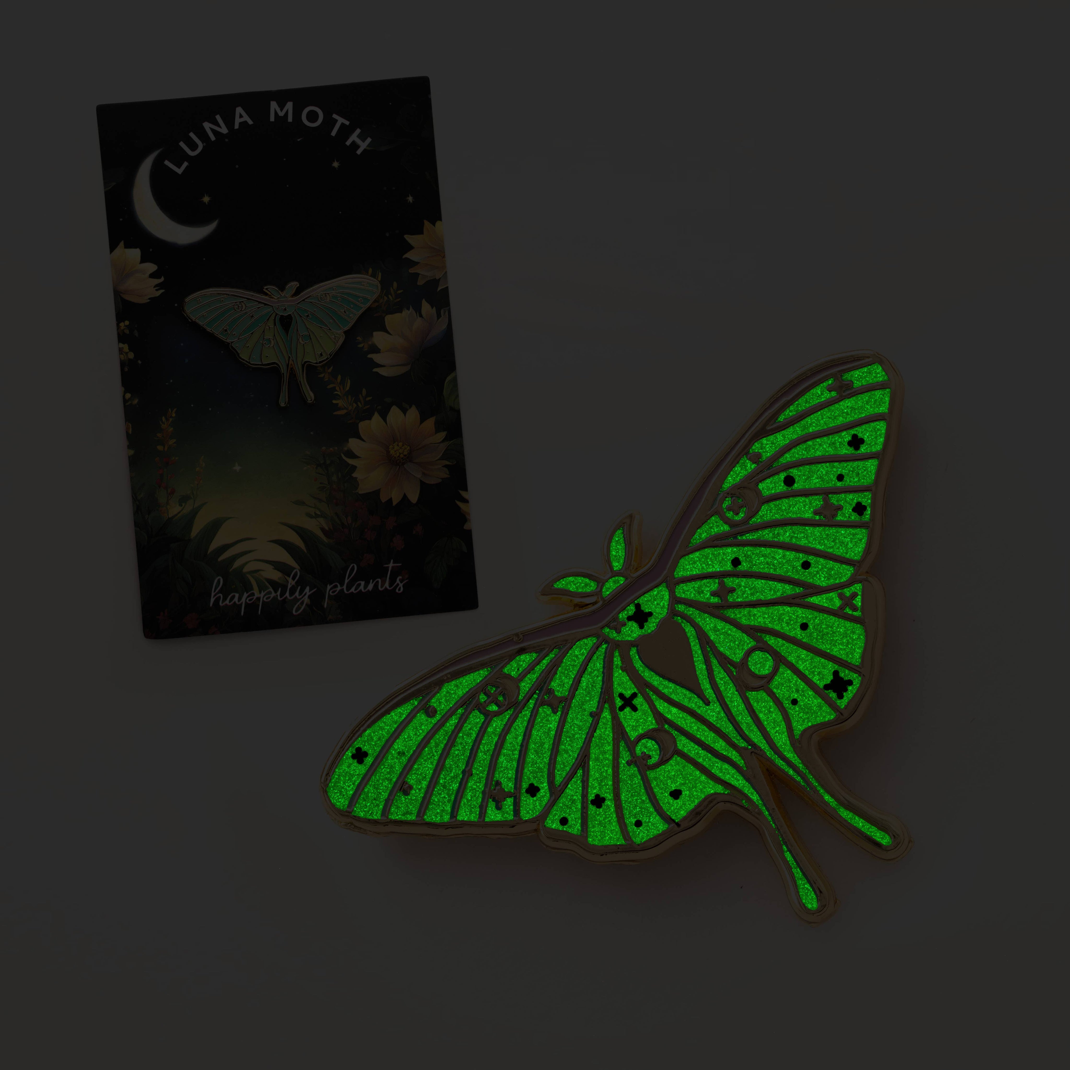 Luna Moth Enamel Pin