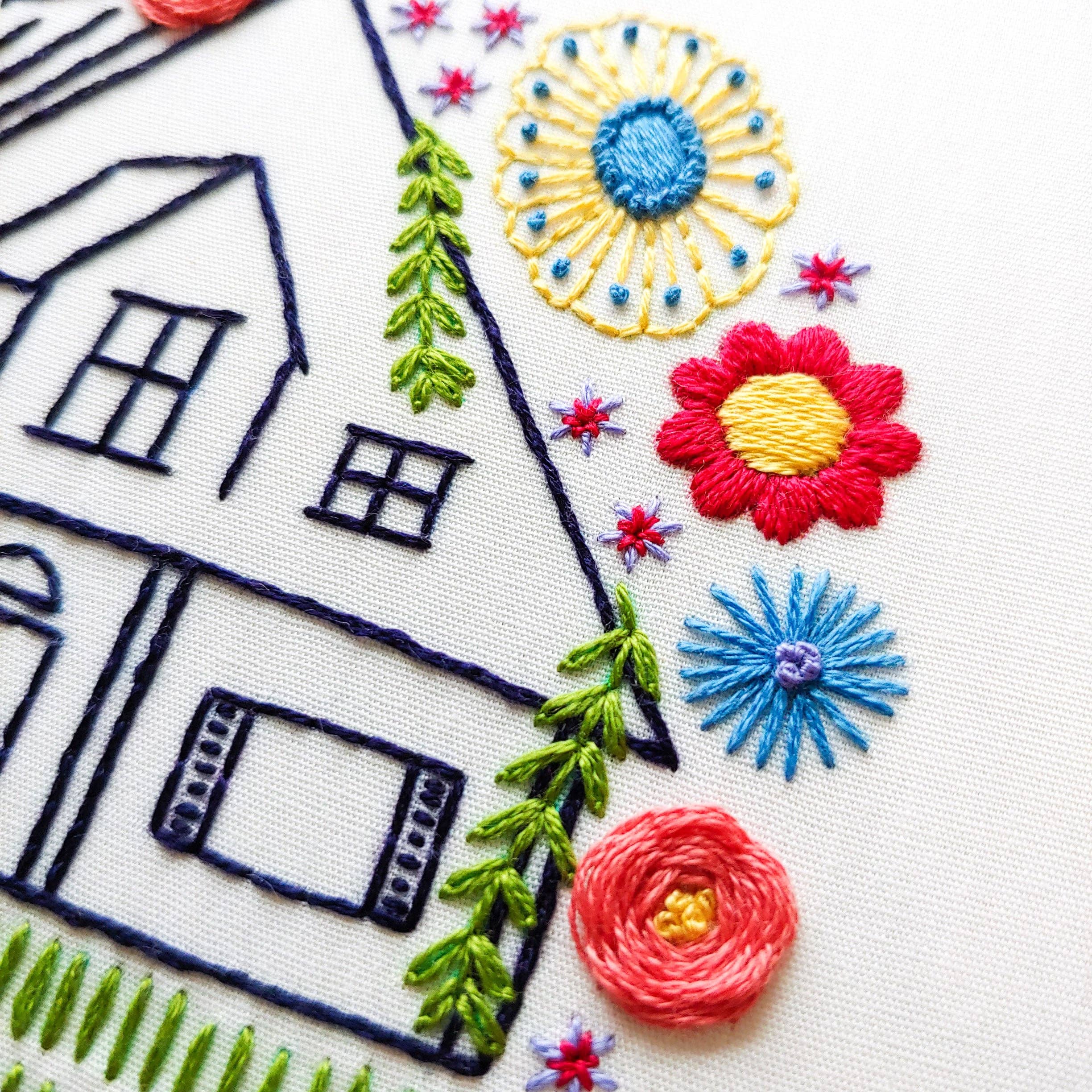 Guest house embroidery kit