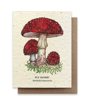 Fly Agaric Mushroom Plantable Wildflower Seed Card