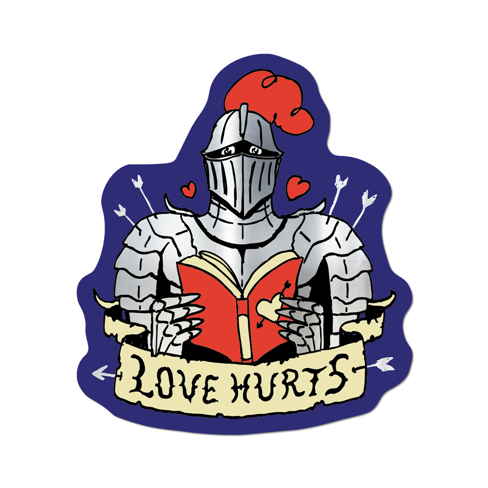 Love Hurts Die-Cut Sticker