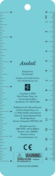 Axolotl Beaded Bookmark