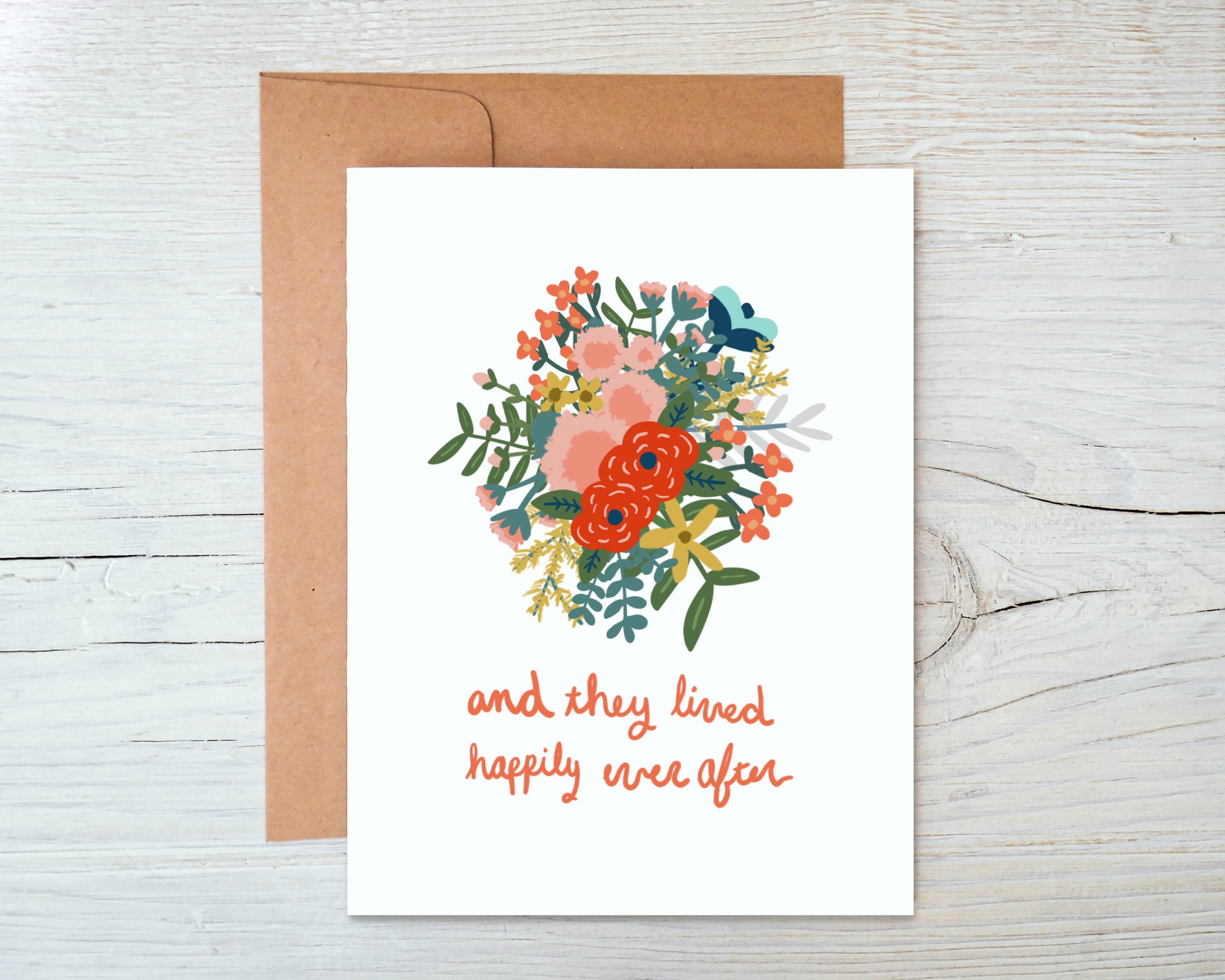 And They Lived Happily Ever After - Fairytale Wedding Card