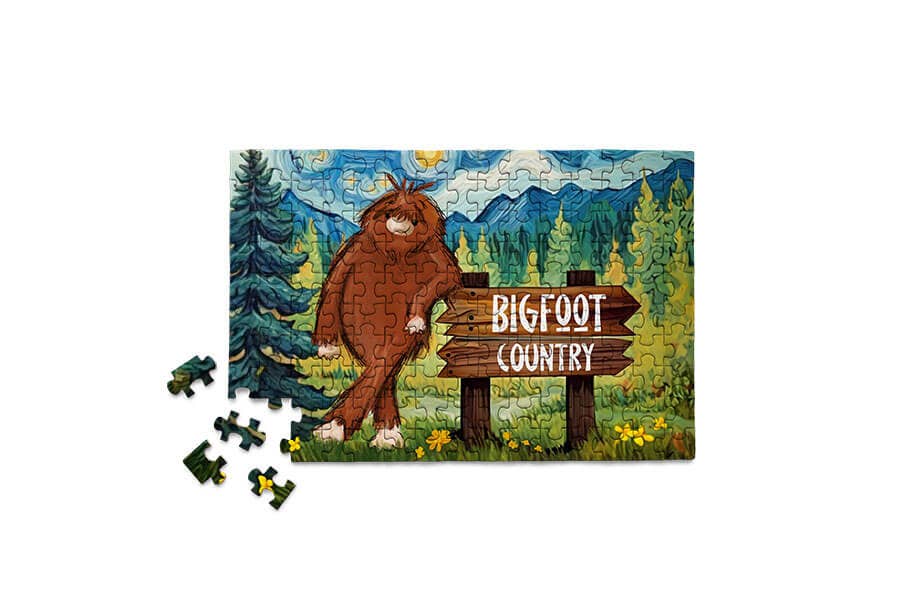 Bigfoot Country - Mini Jigsaw Puzzle