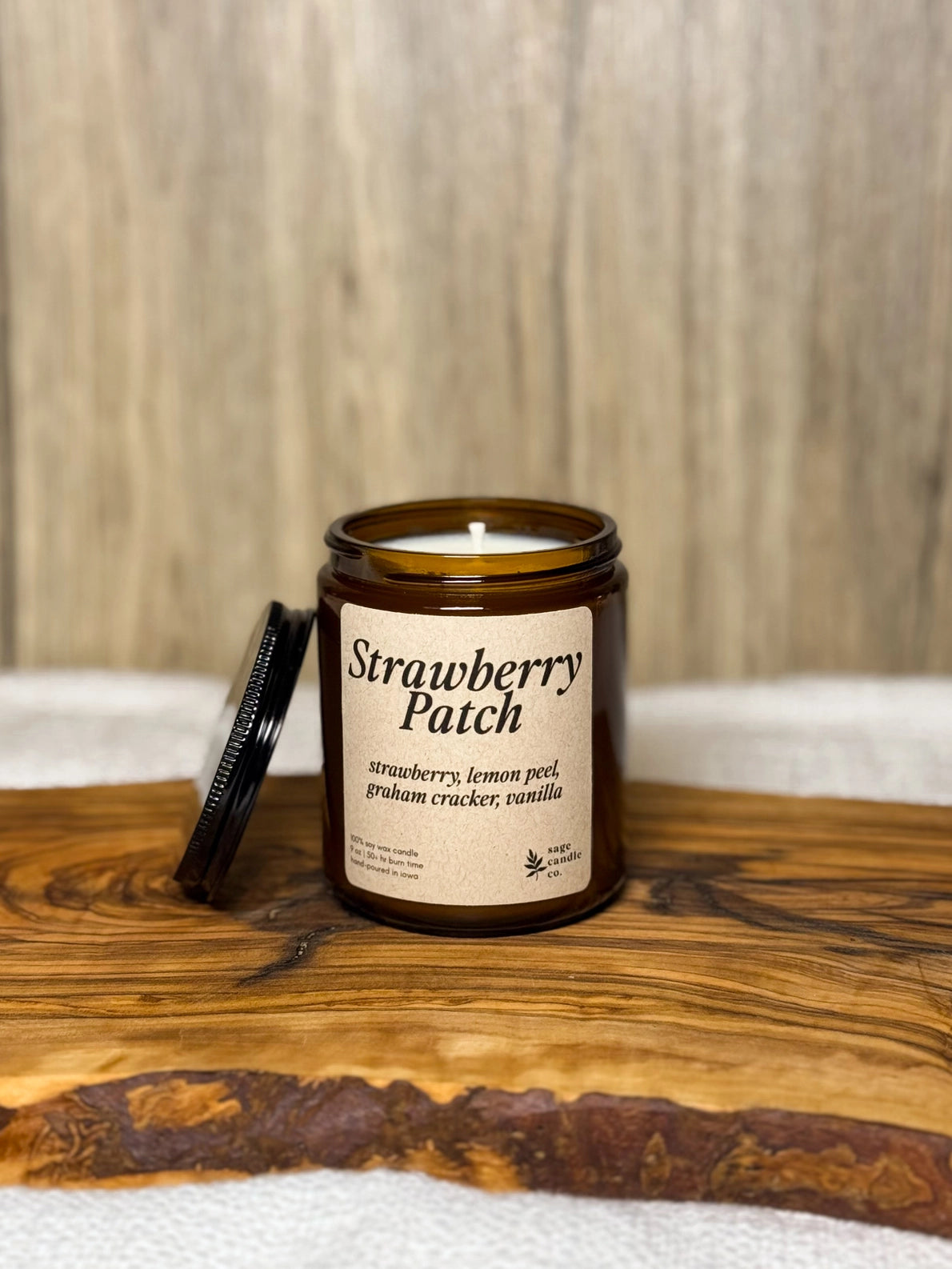 Strawberry Patch - 100% Soy Wax Candle