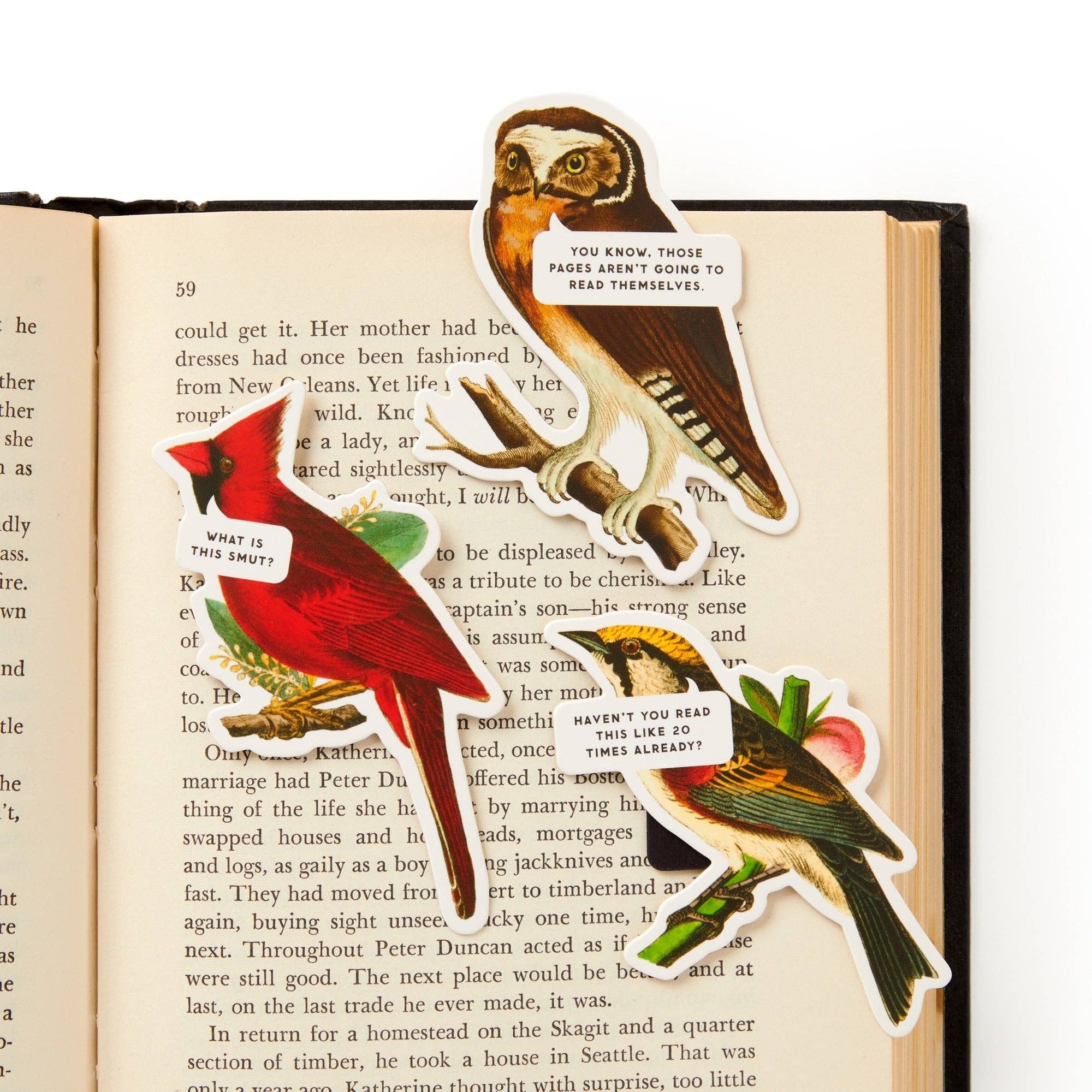 Brass Monkey Salty Birds Magnetic Bookmark Set
