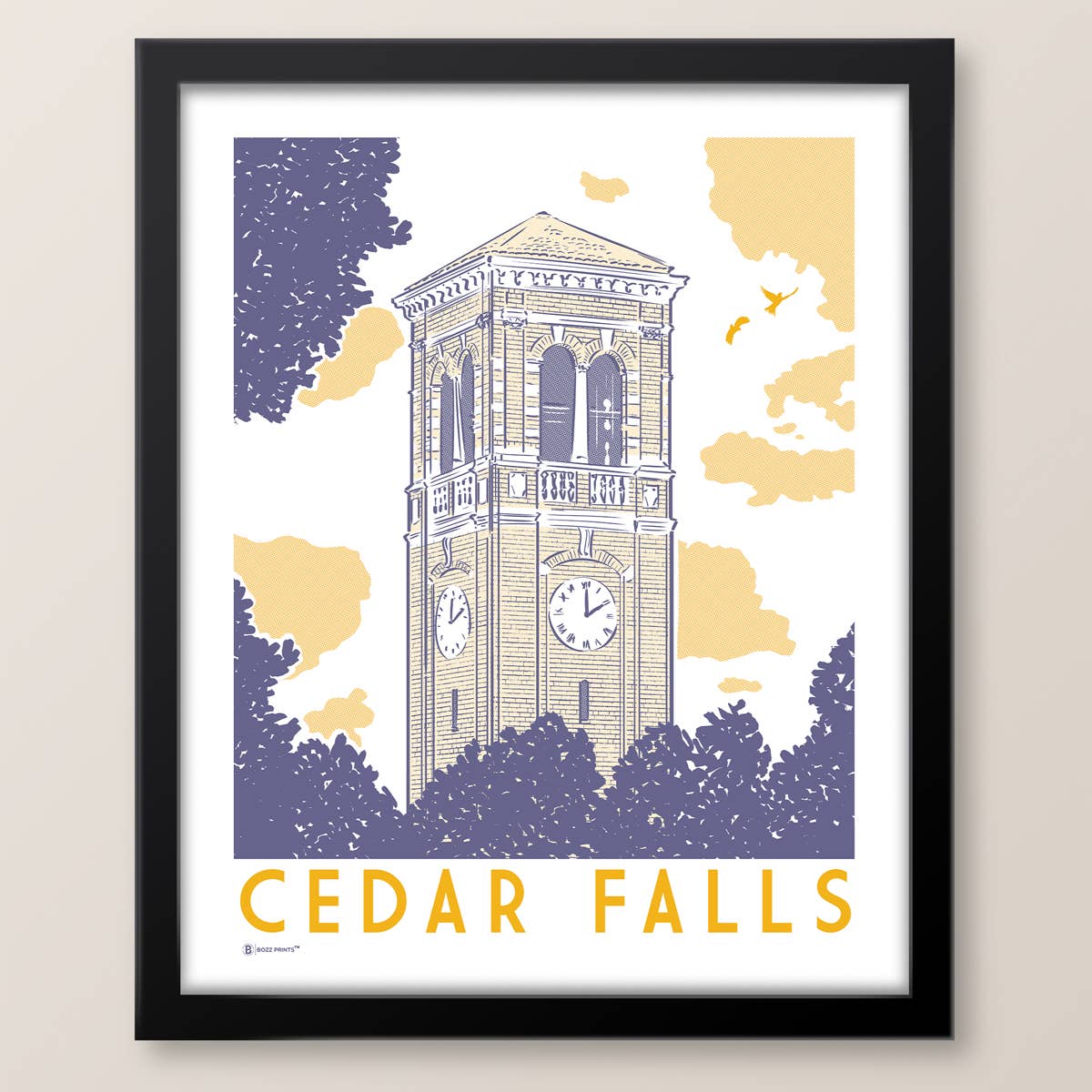 Cedar Falls Iowa Campanile Print