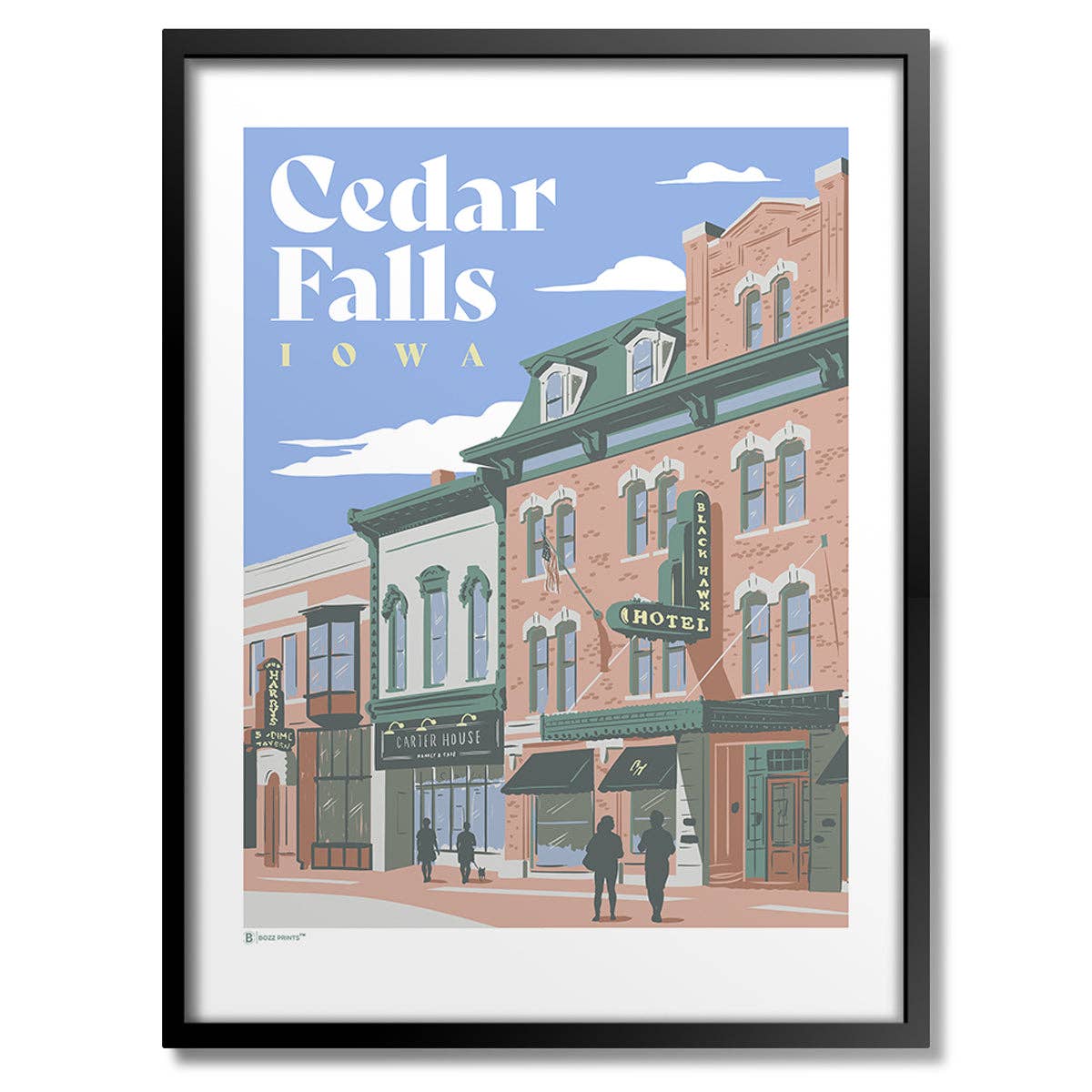 Downtown Cedar Falls Print