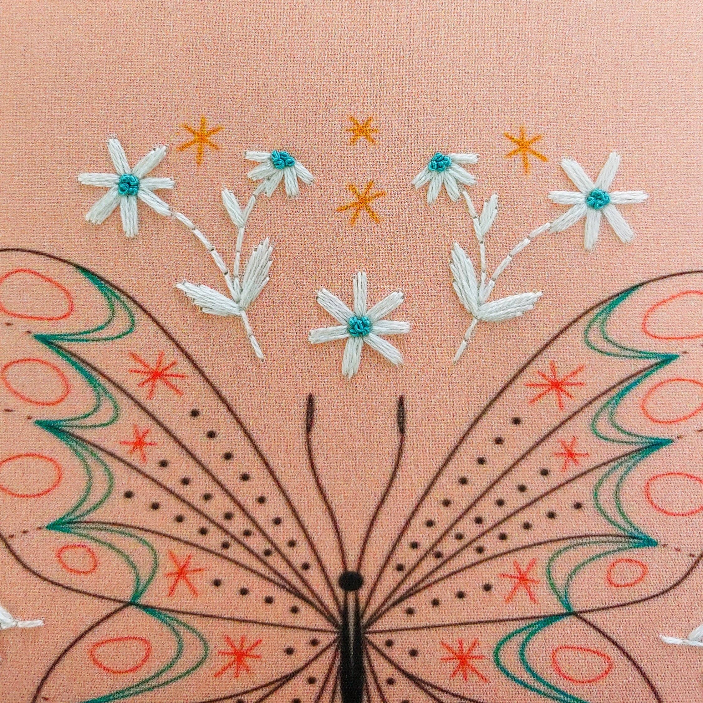 Butterfly embroidery kit