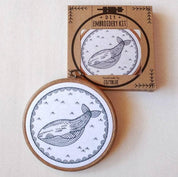 Whale of a time embroidery kit